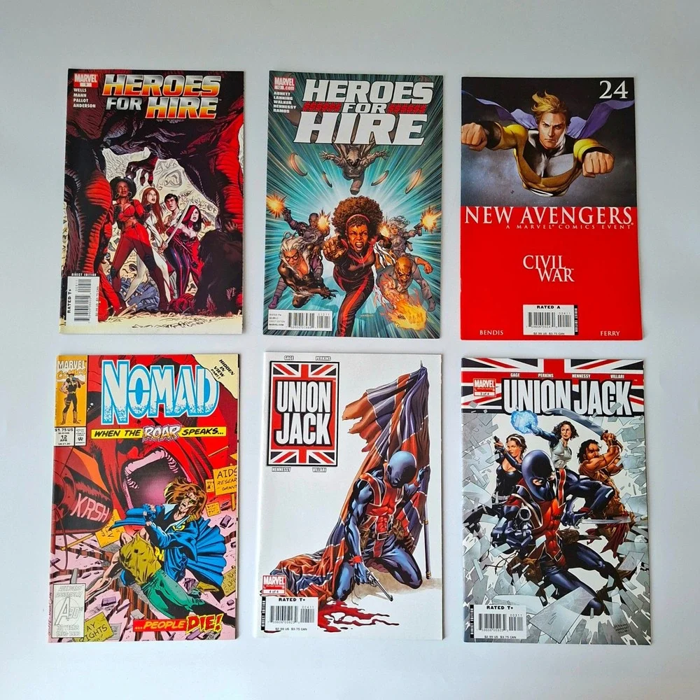 60 Marvel Comic Book Lot Heroes for Hire Deadpool Battlestar Galactica Yogi Bear